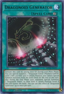 Dragonoid Generator - MP18-EN137 - Rare - 1st Edition x3 - Near Mint