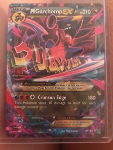 Mega Garchomp Ex Pokemon Card Regular Size Near Mint Condition Ebay