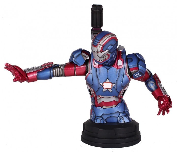 Marvel Iron Man Iron Patriot Mini Bust by Gentle Giant USED | eBay