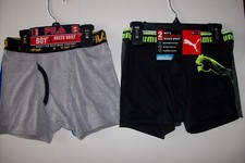 PUMA FILA Underwear Boys Boxer Brief 2pk 3pk M XL New 