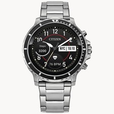 Citizen MX0008-56X Men's CZ Stainless Steel Smart Hybrid Smart Watch