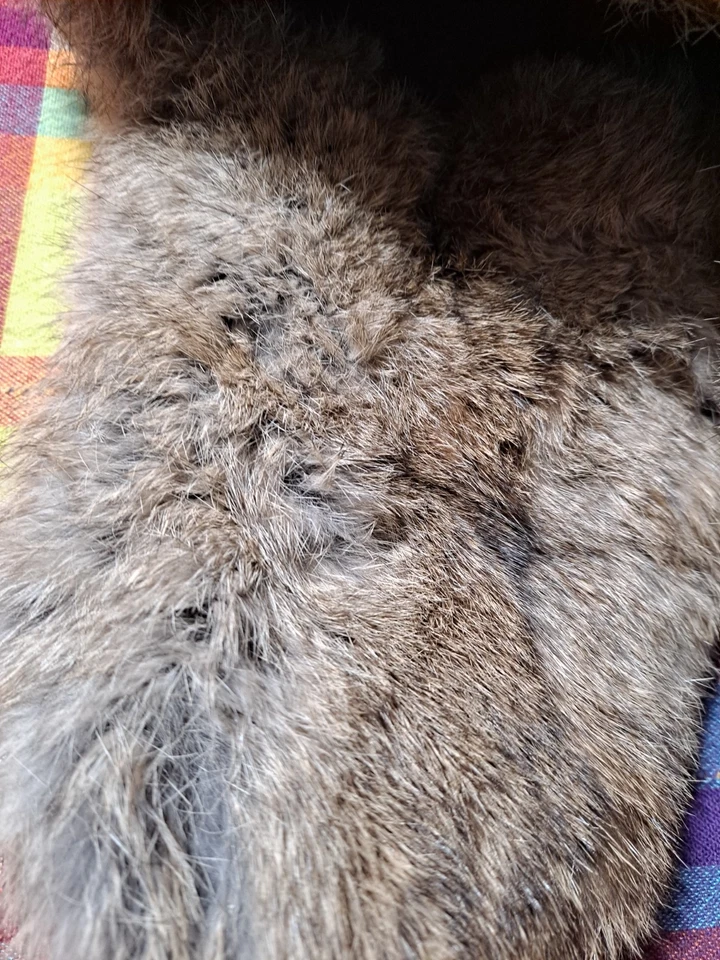 Genuine Rabbit Fur Trapper Hat Camo Hunting Alaskan Taslan Cap Yukon Tracks New - Image 3 of 4