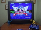 Vintage 32" Sharp TV CRT Large Retro Gaming Front  AV & S Video No Remote