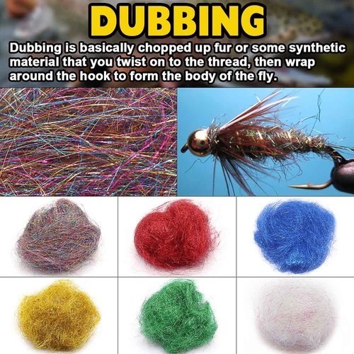 Fly Tying Kit - Beginner's Fly Tying Materials - 120 Pieces - Includes Hooks,... - Picture 4 of 8