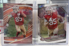 Panini 2024 49ers Kittle & McCaffrey 3 Card Lot Prizm Elite Absolute