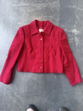 Vintage Red Wool Pendleton Cropped Blazer. Size Small.
