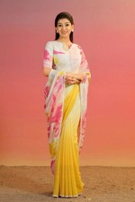 New Stylish Soft Georgette Multi Color Saree With Blouse For Festival