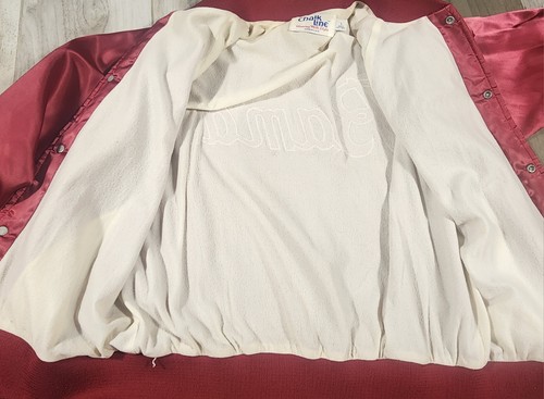 Vintage University Of Alabama Crimson Tide Chalk Line Satin Bomber Jacket 80s  - Bild 7 von 14