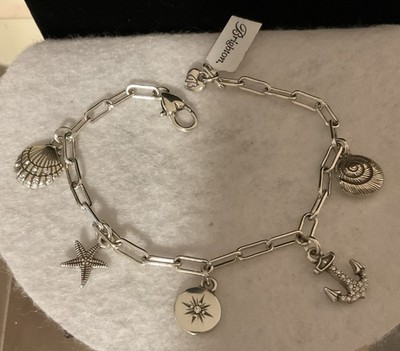 SWEET NWT BRIGHTON VOYAGE MINI 5-CHARM SEA LIFE NAUTICAL CHARM BRACELET RP:$98