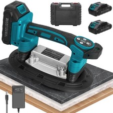 Nivelliermaschine Elektrisch Fliesenleger Fliesenvibrator mit 2XAkku + Ladeger&auml;t