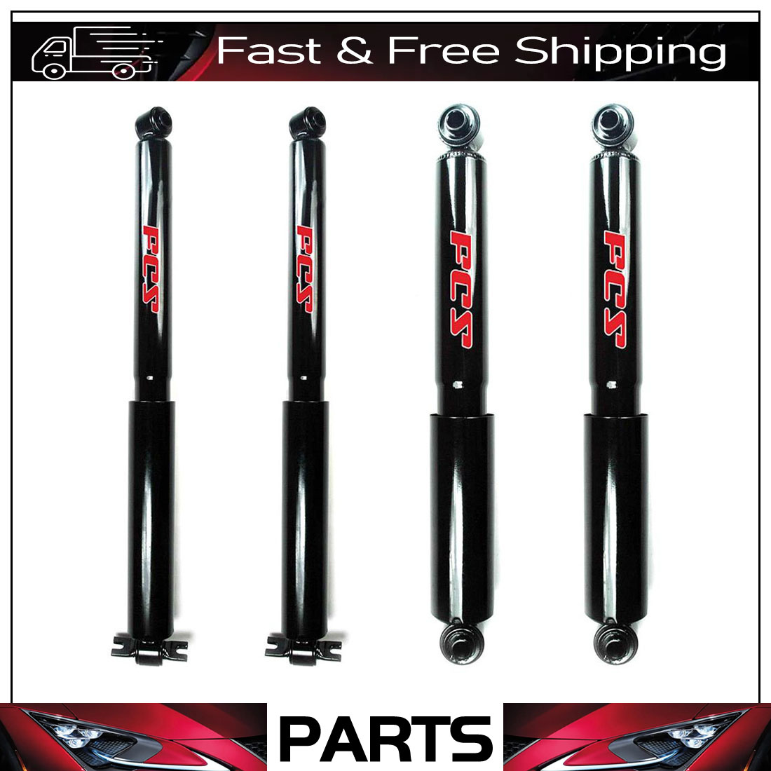 Front & Rear Shocks For Chevrolet S10 Blazer Sonoma Jimmy S15 4x4 4WD FCS