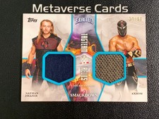 2025 Topps Exalted WWE Axiom Nathan Frazer Aqua Tag Team Dual Relic 27/99
