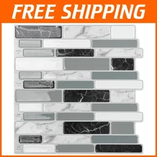 20-Sheet Self-Adhesive Wall Tiles for Kitchen, Bathroom