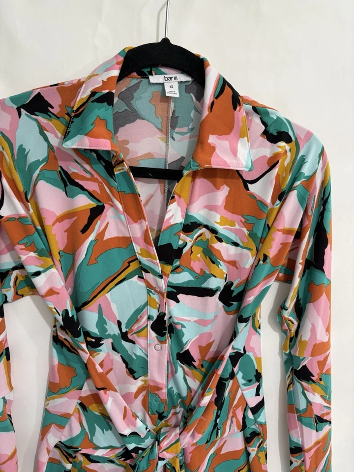 Vestido Bar 3 Multicolor Manga Larga Talla XS Foto 2 de 4