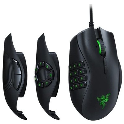 Razer Naga Trinity MMO MOBA Gaming Maus 2/7/12 Seitentasten kabelgebunden