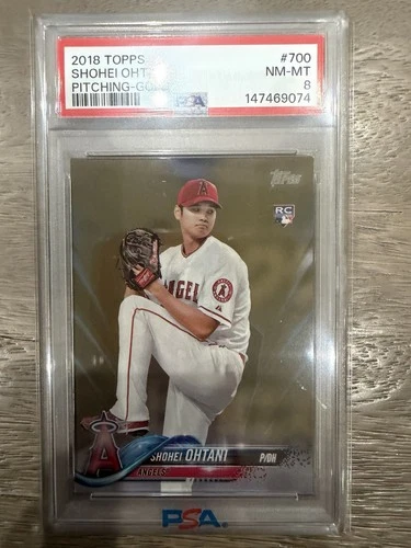 2018 Topps Shohei Ohtani Gold Rookie #700 PSA 8 /2018 Los Angeles Angels