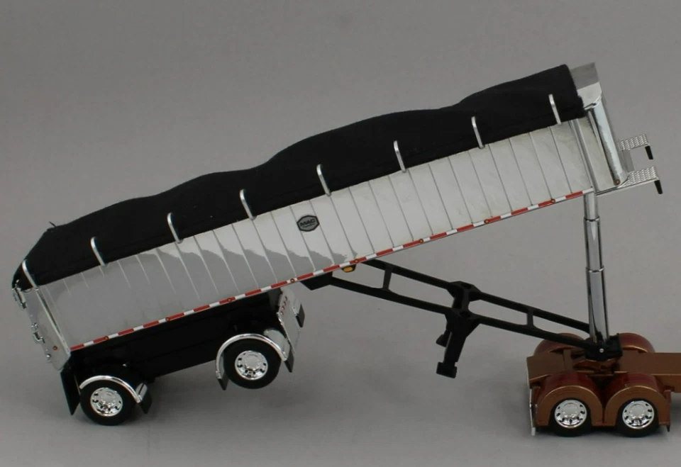 DCP 1:64 *CHROME & BLACK* MAC COAL END DUMP Spread-Axle Trailer *NEW* - Image 2 of 2