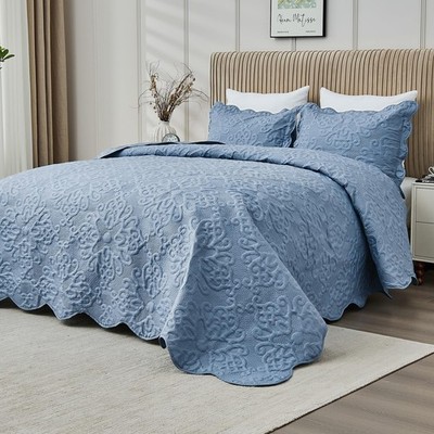 Kingnex Oversized California King Bedspreads 120X120 For Extra Tall Split Cal