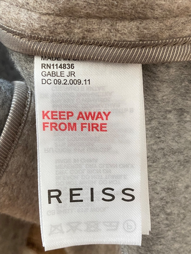 Reiss Gable Junior Boy's Oat Single Breasted Overcoat Size 8-9 YRS/ 134 cm - Picture 9 of 10