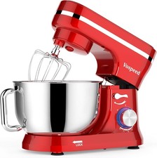 Vospeed Stand Mixer 1000W 5L 1500W Electric Tilt-Head Food Mixer *See Desc*