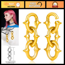 2PCS Stainless Steel Ear Gauges Trident Weights for Stretched Lobes, Body Jewelr