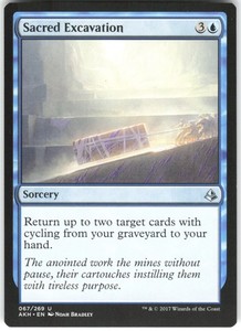 Sacred Excavation - Amonkhet #67 Uncommon