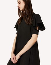 Red Valentino Jersey Dress With Ruffle Detail