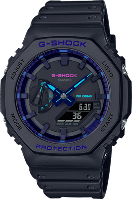 G-Shock GA2100VB-1A Virtual Reality Casioak Blue Violet Ana-Digi