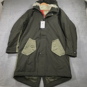 nike men's genuine fur coats & jackets with hood