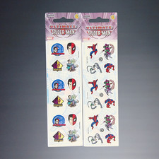 VINTAGE 2001 SANDYLION MARVEL ULTIMATE SPIDERMAN STICKER SHEETS - NEW SEALED
