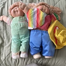 Coleco Cabbage Patch Kids Dolls Signed by Xavier Roberts Lot of 2