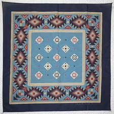 Vintage WAMCRAFT Southwestern Bandana Handkerchief - Made in USA - RN 14193