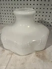 Vintage 10" Fitter White Milk Glass Lamp Shade GWTW Parlor Aladdin Oil Lamp