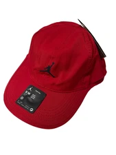 Jordan Hat Mens Adjustable Nike Dri FIT Club Cap Unstructured Gym Red FN4675 S/M