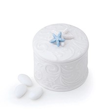 HERVIT ART. 26993 CONTENITORE TONDO PORC.BIANCO DIA.9X7CM