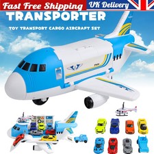 Airplane Toy Transport Plane Toys for Kids Transport Cargo Airplane Car Play Set
