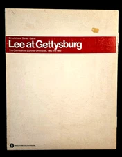 "LEE AT GETTYSBURG" WAR BOARD GAME - SPI - PUNCHED, COMPLETE - RARE WHITE BOX!!!
