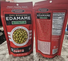 Seapoint Farms Edamame Dry Roasted Soybeans Sea Salt, Healthy Bag Snack 2 Bags