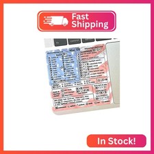 Synerlogic 2pcs Mac OS Shortcuts Sticker Keyboard Stickers for macOS Lamin