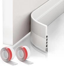 2 Pack Door Draft Stopper，Door Sweep for Exterior & Interior Doors,Door Bottom S