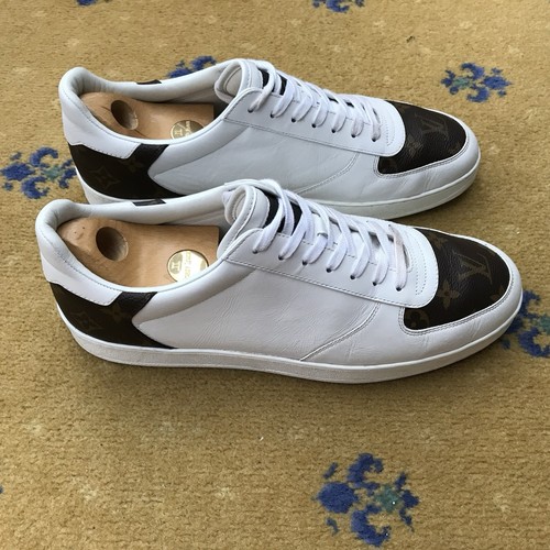 Louis Vuitton Trainers Sneaker Rivoli Shoes Monogram Brown Mens UK 9.5 US 10.5 - Picture 4 of 13