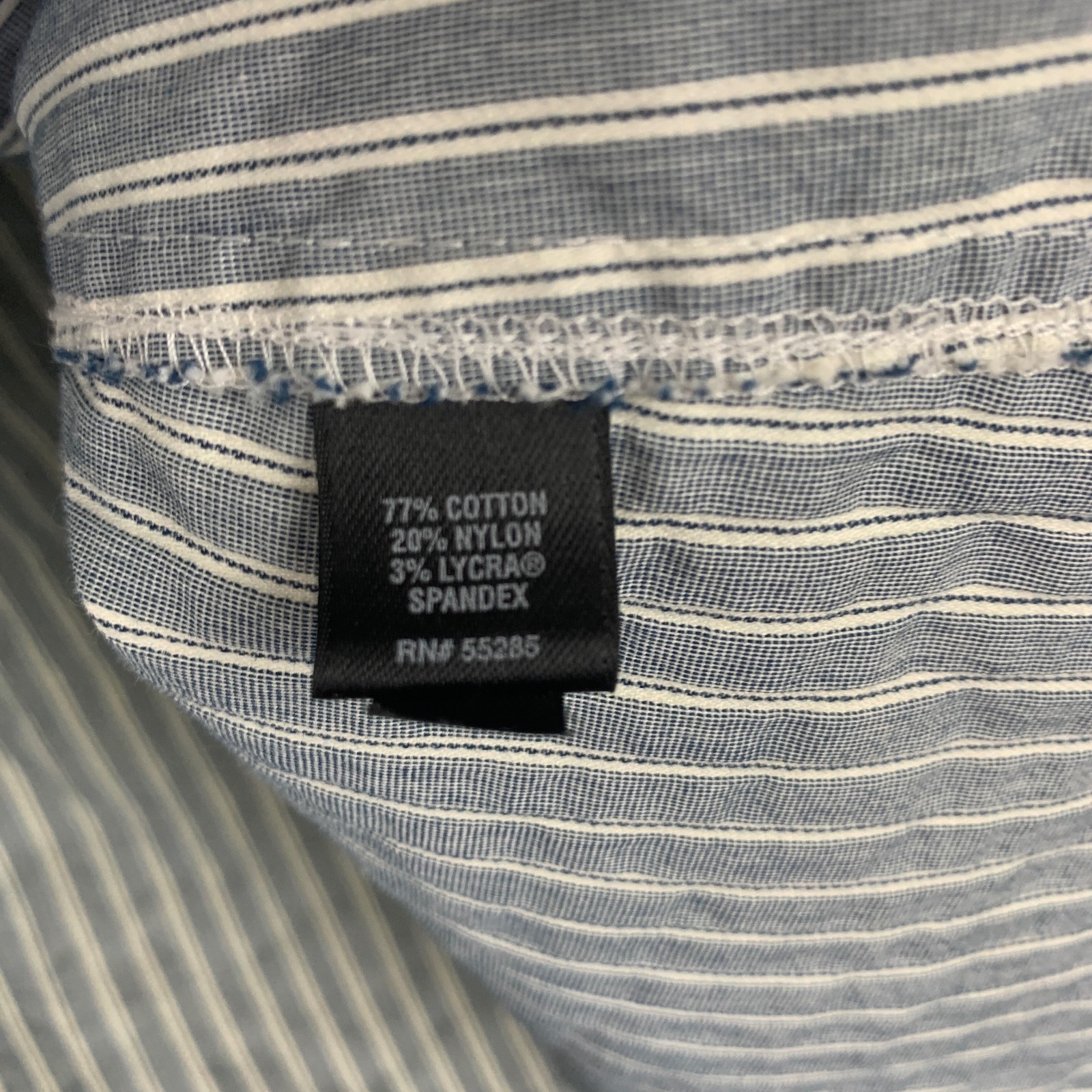 Express Medium Essential Stretch Black White Stri… - image 7