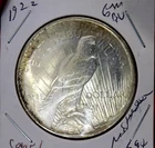 PEACE SILVER DOLLAR 1922 GEM BU RAINBOW WOW COIN MS+++++ NICE 90% SILVER DOLLAR