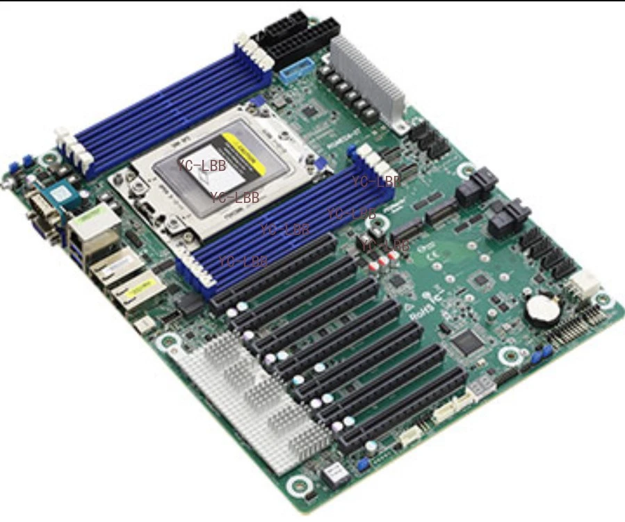 ASRock ROMED8-2T Motherboard AMD EPYC7002 7001 Socket SP3 LGA4094 PCIe ATX - Image 3 of 4