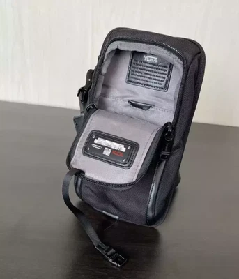 AS SHOW NEW TUMI Alpha 3 Compact Sling One Shoulder Bag Popular Model Black outlet New