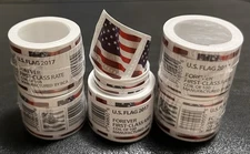 6 Rolls of 100 2017 USPS Forever Stamps Retail Face Value $468!**FREE SHIPPING**