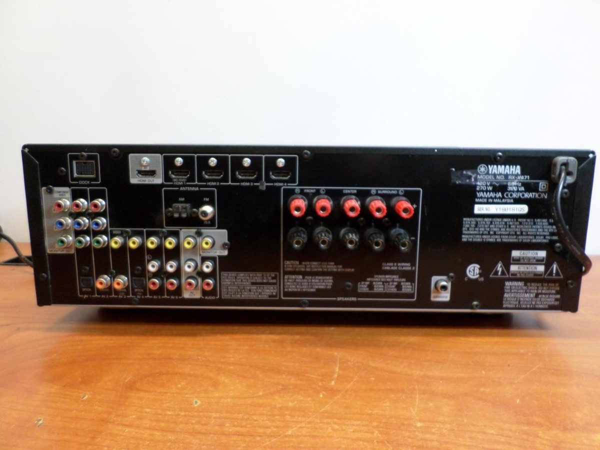 Yamaha RX V471 5.1 Channel 180 Watt Receiver for sale online Yamaha RX V471 5.1 Channel 180 Watt Receiver for sale online