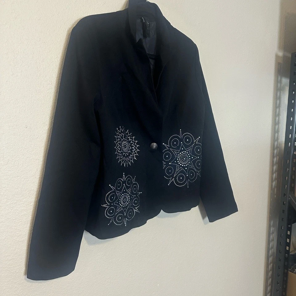 Blazer Desigual AME Laura Negro Tachonado Talla 42 Talla 12 Foto 3 de 4