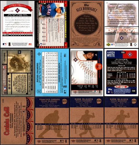 2002 Texas Rangers (83) Card Lot - Running Low – Final Chance to Order Today! - Picture 8 of 14