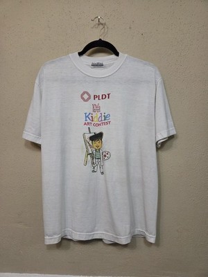 Vintage Warner Bros Studio Store Shirt Mens Large White PLDT Kiddie Art Contest